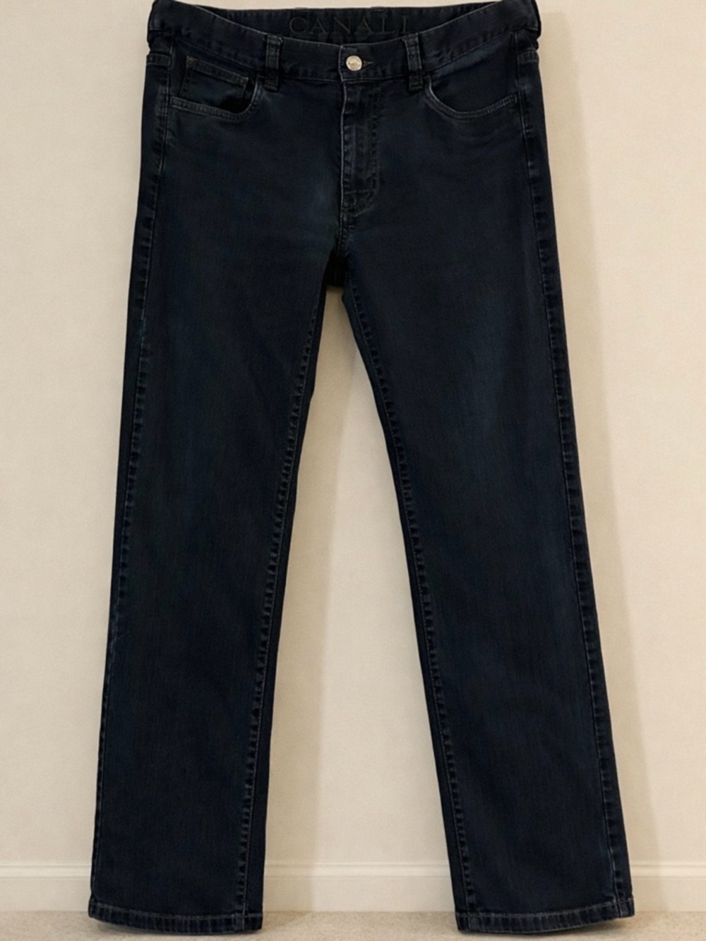 Canali Men's Navy Straight-Leg Jeans - *Made In Italy*